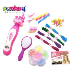 CB723153 - Dresser toy girls beauty set DIY automatic hair braider