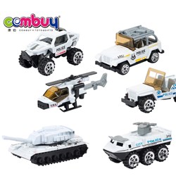 CB736209 - 6 police taxiing alloy cars (1 set)