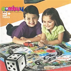 CB772707 - Cloth carpet racing scene 3 alloy cars 1 EVA dice