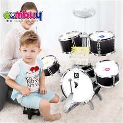 CB780608 - Black powder 2 color Jazz Drum Set 5 drum + chair