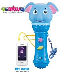 CB782354 - Cartoon elephant microphone with light music, MP3 function (with lanyard)
