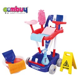 CB814630 - House toys cleaner trolley sanitary ware kids cleaning set