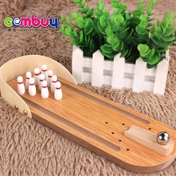CB825629 - Wood table desktop shoot ball bowling game toy from shantou
