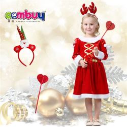 CB839383 - Cosplay party clothing girls red dress christmas costume kids