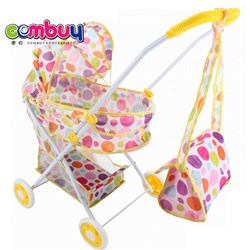 CB845536 - Baby sun shading trolley with storage basket + handbag (iron) EVA wheel