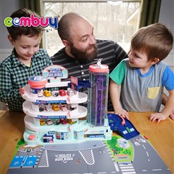 CB851285 - Electric rail building garage set parking lot toy for children