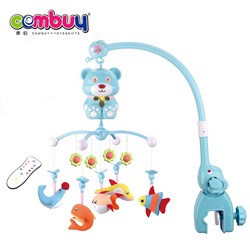 CB855256-CB855266 - Projection baby toy mobile music remote control plush bed bell
