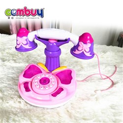 CB856310 - Butterfly pink landline phone music telephone toy for girls