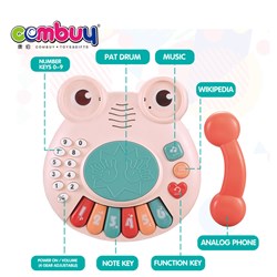 CB857208 - Early education music play piano drum cartoon baby phone toy