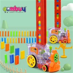 CB860171 - Transparent intelligence block set toy electric domino train