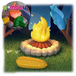 CB860859 - 6PCS pretend play fire BBQ light sounds toy kids camping set toy