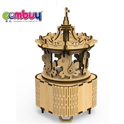 CB882831 - 3D wooden puzzle-carousel (music box)