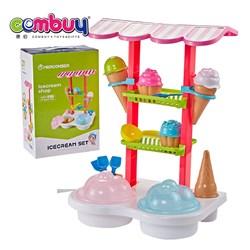 CB883293 - Beach set play sand mould make ice cream shop toy with 27pcs