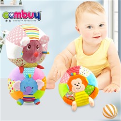 CB891054-CB891056 - Plush animal ball / with music, ring paper