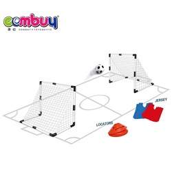 CB907990 - Inooor soccer goal equipment football training set with net