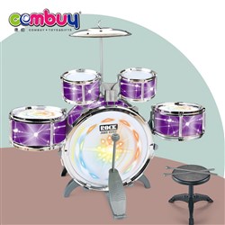 CB908220-CB908228 - Lighting sensing musical instruments kit toy jazz drum set kids