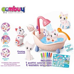 CB908586-CB908591 - Environmental friendly bathroom graffiti washable solid flocked Elastic Animal doll
