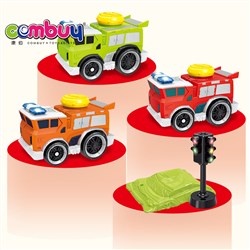 CB929435 - Three electric collision vehicles with traffic lights + obstacle board (e-commerce version)