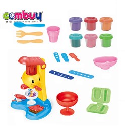 CB930538 - Smiley face ice cream machine color mud set