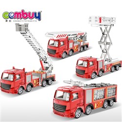 CB934355 - Inertia alloy fire truck (four mixed)