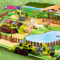 CB934375-CB934376 - Farmers scene diecast metal car assembly box sliding alloy farmer truck toys