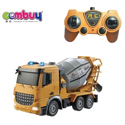 CB936457 - 1:24 frequency 2.4GHz six way light remote control engineering mixer (yellow)