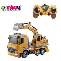 CB936463 - 1:24 frequency 2.4GHz six way lighting remote control engineering excavation vehicle (yellow)