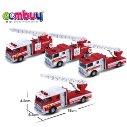 CB937550 - Alloy return fire truck with sound and light (double door)