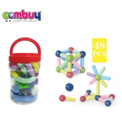 CB939370 - Magnetic rod + magnetic car 48pcs (large round tank)