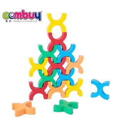 CB949742 - Wooden balanced stacked high building blocks