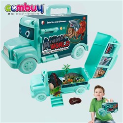 CB951340-CB951342 - Small animals model container truck storage kids toy dinosaur car