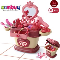 CB952213-CB952215 - Girls pretend play storage box makeup mirror toys cosmetic dressing table