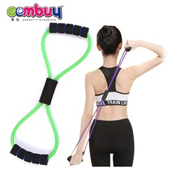 CB952218 - Sport training gym yoga 8 shaped single tension rope resistance bands fitness