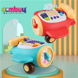 CB955579 - Education electric early learning drag airplane clock music phone baby toys