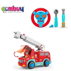 CB955991 - 2.4G2 through disassembly remote control fire truck does not include electricity