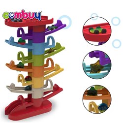 CB958025 - 7-storey track slide with 2 balls, 2 cars and 3 seabed