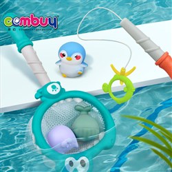 CB958272-CB958273 - Bathroom dinosaur net water spray shooting basketball 4 in 1 kids bath fishing game