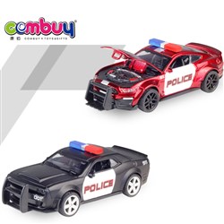 CB960235-CB960236 - 1: 36 dodge Mustang collision simulation alloy police car hybrid / 12pcs