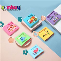 CB972095-CB972122 - Education early learning colorful washable baby 3d toys cloth book teether