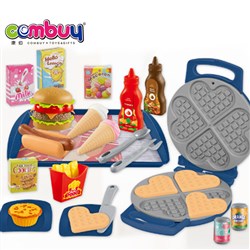 CB973872-CB973873 - Waffle Maker + hamburger set (including electricity 3 * AG13 / with music) (GCC)