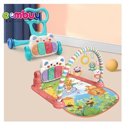 CB980577-CB980579 - Activity crawling walking 2 in 1 trolley music cart toys baby kick and play piano mat