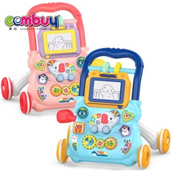 CB987263-CB987264 - Elephant music piano writing board push activity toys baby walker trolley