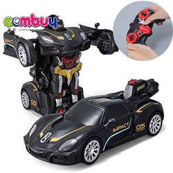 CB993963-CB993964 - Remote control one button rotating spray music toys 1:16 rc deformation robot car