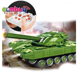 CB994568 - Simulation remote control rotating shooting diy toy battle tank building blocks