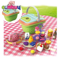 KB000909-KB000913 - Picnic game set children pretend plastic bus play food toys