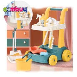 KB002494 - Pretend play kids housework game interactive trolley cleaning car toy