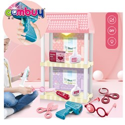 KB002970 - DIY villa miniature doll house tools set medical toy with light