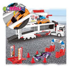 KB006576 - Electric alloy car storage box toys track rail transport vehicle