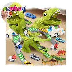 KB014007 - Ejection friction car kids play interactive scene dinosaur track toy sets
