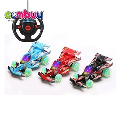KB014182 - Four way electric lighting steering wheel kids remote control car toys